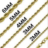 Classic Rope Chain 2mm