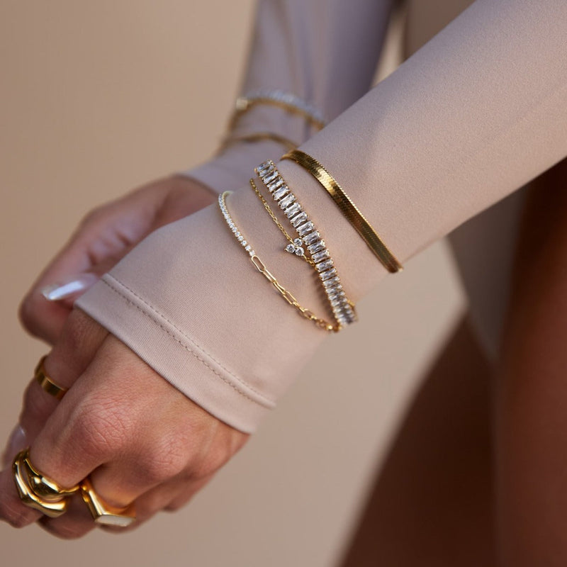 Lotus Herringbone Bracelet Set