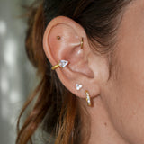 Mini Lotus Flat Back Earrings