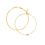 Lotus Herringbone Bracelet Set