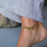Riva Emerald Anklet