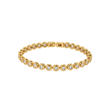 Bezel Tennis Bracelet Gold