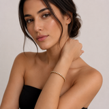 Bezel Tennis Bracelet - Gold
