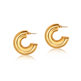 Bold Gold Hoop Earrings