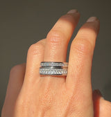 Silver Baguette Brillio Ring Set