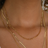 Small Paperclip Necklace - Capri