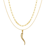 Golden Chili Horn + Capri Paperclip Set