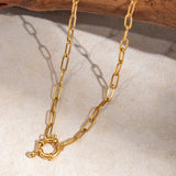 Paperclip Spring Clasp Necklace