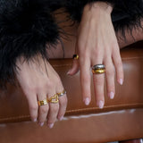 Silver Slim Dome Ring