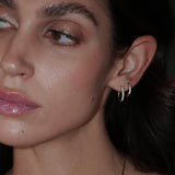 Classic Pave Hoop Earrings