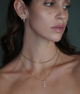 Pavé Glow Initial Necklace