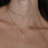 Pavé Glow Initial Necklace