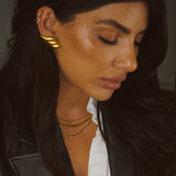 Gold Sleek Seraph Earrings