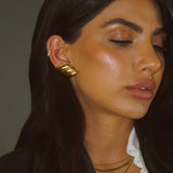 Gold Sleek Seraph Earrings