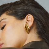Gold Sleek Seraph Earrings