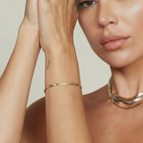 2mm Slim Herringbone Bracelet