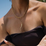 Mega Lucky Italian Horn Necklace
