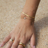 Mini Lotus Charm Bracelet