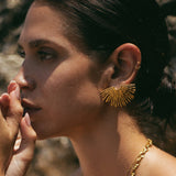 Golden Fanfare Earrings
