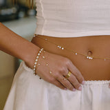 Rivière Pear Tennis Bracelet Gold