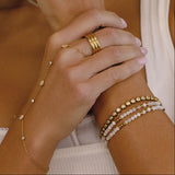 Bezel Tennis Bracelet Gold