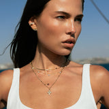 Mini Lotus Charm Necklace