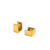 Gold Mini Square Huggies