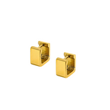 Gold Mini Square Huggies