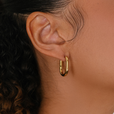 Classic Oval Hoop Earrings