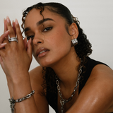 Lucente Earrings Silver