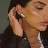 Silver Sleek Seraph Earrings