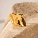 Nia Irregular Ring - Gold