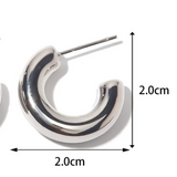 Mini Silver Hoop Earrings