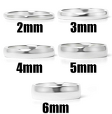 Silver Solid Dome Band Ring