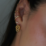 Infinity Pave Pendant Earrings