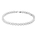 Bezel Tennis Bracelet - Silver