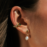 Mini Lotus Flat Back Earrings