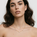 Mini Lotus Charm Necklace