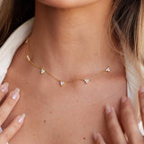 Mini Lotus Charm Necklace