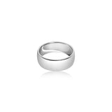 Silver Solid Dome Band Ring