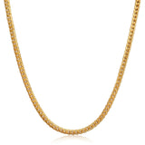 waterproof popular trendy fashion necklace chain gold plated stainless steel