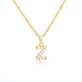 Pavé Glow Initial Necklace