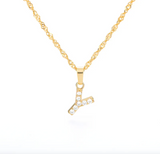 Pavé Glow Initial Necklace