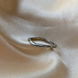 Silver Double Stacked Irregular Rings