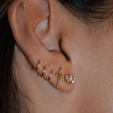 Dagger Flat Back Earrings