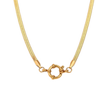 Classico Spring Clasp Herringbone Chain Necklace