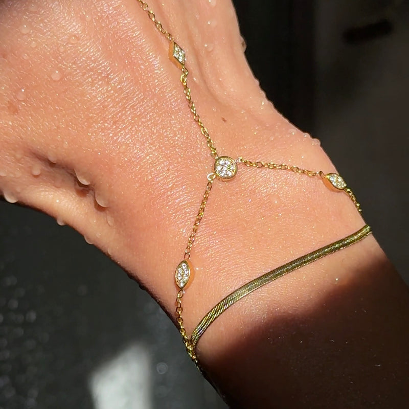 2mm Slim Herringbone Bracelet