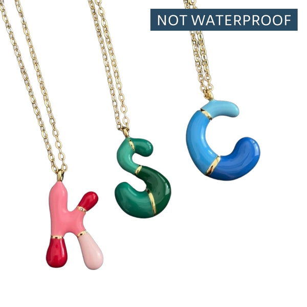 Candy Bubble Initial Necklace [Sample Sale]