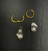 Notte Pearl Hoop Earrings [SAMPLE SAL]
