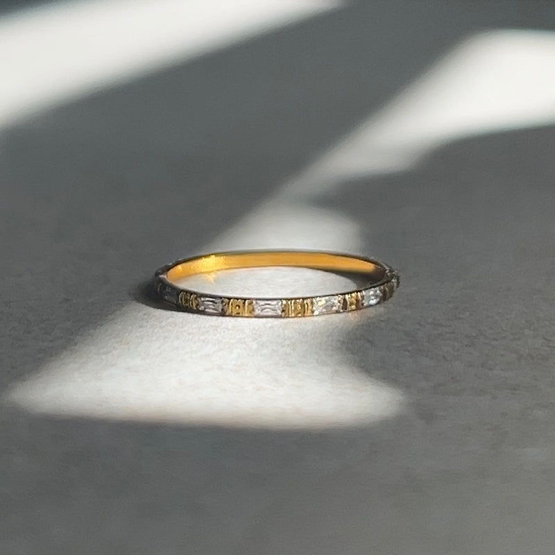 Petite Stone Band Ring